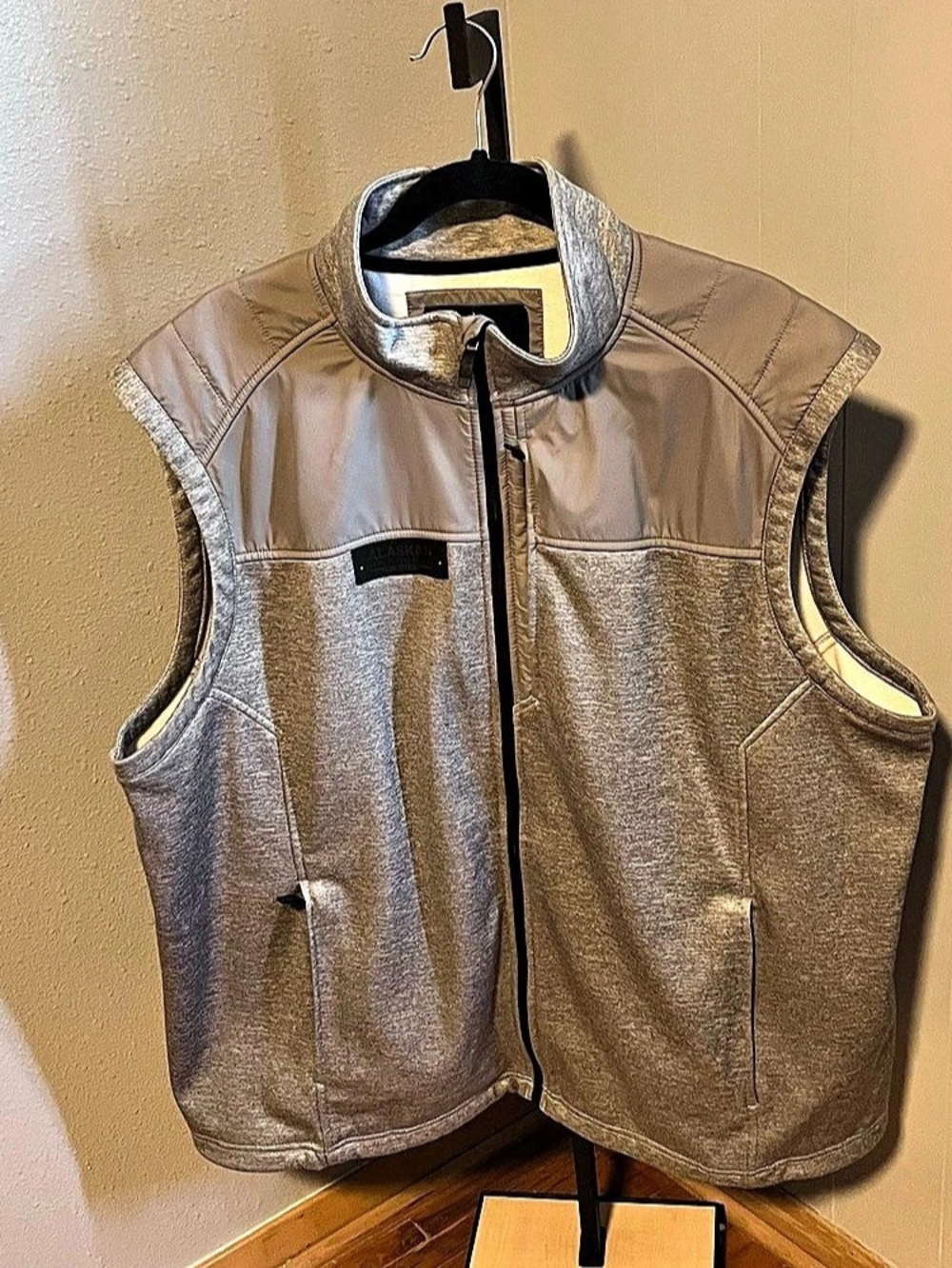 Duluth Trading Co AKHG Graveltec Fleece Vest Mens 2XL Heather Gray